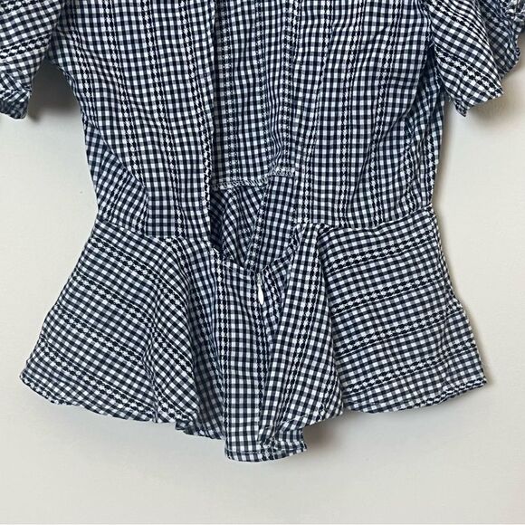 J.O.A. Black and White Gingham Blouse - Picture 7 of 11